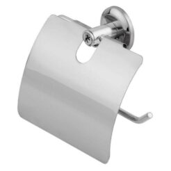 PAPELEIRA COM TAMPA AL STANDER ACO LEAO-CLARA INOX