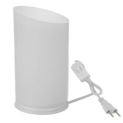 ABAJUR POPY BASE BRANCA 1 LAMPADA LEITOSO EXTRALUZ