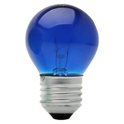 LAMPADA BOLINHA 15X127 E27 AZUL