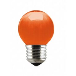 LAMPADA BOLINHA 15X127 E27 LARANJA