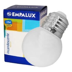 LAMPADA BOLINHA 15X127 LEITOSA TASCHIBRA/EMPALUX