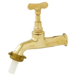 TORNEIRA JARDIM AMARELA C/BICO1/2 CHAVETA LEAO 1128