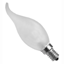 LAMPADA VELA BICO FOSCA 40w 127v E-14