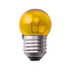 LAMPADA BOLINHA 7X127 AMARELA E-27 BG35