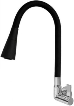 TORNEIRA GOURMET COLOR PAREDE SILICONE PRETO POLAR