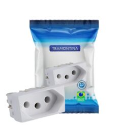 Eletro Soberano|MODULO TOMADA 2P+T LIZ 10A S/P 57115/030 TRAMONTINA