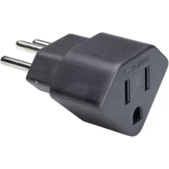ADAPTADOR 3 PINO REDONDO PRETO MARGIRIUS 14626