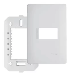 PLACA 4X2 C/SUPORTE 1 MODULO HORIZ. HABITAT FAME