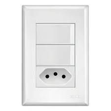 INTERRUPTOR SIMPLES DUPLO 01 TOMADA 10A 250V FAME