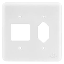 PLACA 4X4 1 INTERRUPTOR E 2 TOMADA NOVO PADRAO BR