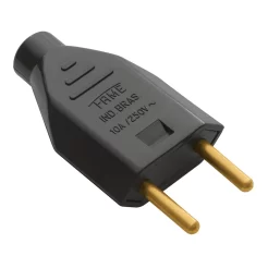 PINO MACHO 2P 10A PRETO 2140 FAME