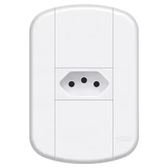 TOMADA PADRAO 2P+T 10A C/P BRANCO 3914 FAME