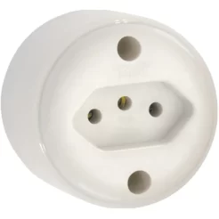 TOMADA SOBREPOR 2P+T 10A/250V C2 REDONDA FAME1423