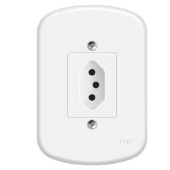 TOMADA 2P+T 20A C/P BR BRANCO REF 2098